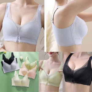 Reggiseno donna 3/4 senza cuciture rete floreale senza fili push up intimo sottile 82361 - Foto 1 di 32