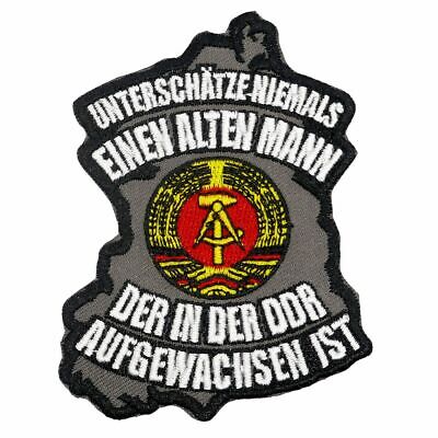 Aufnäher Aufbügler Patch Alter Mann Aus Der DDR Ossi Ostdeutscher Ostdeutschland • 5.55€