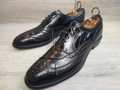 Allen Edmonds Mcallister Black Wingtip Oxford Size 12A & Vintage Shoe Trees - Image 1 of 4
