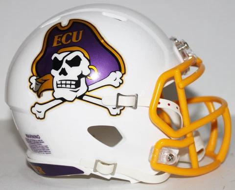 2022 East Carolina ECU Pirates Custom Riddell Mini Helmet vs Tulane Cover