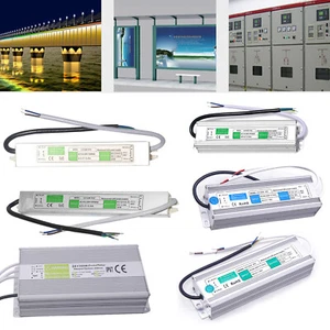 Outdoor Waterproof Transformer Power Supply Adapter LED Light Driver DC 12V 24V - Picture 1 of 33