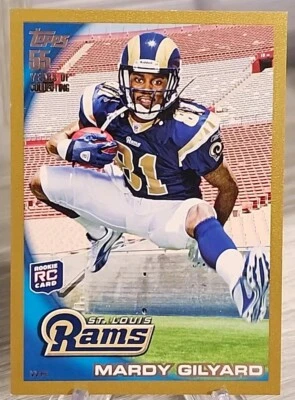 Mardy Gilyard 2010 Topps Gold /2010 Rookie #264 St. Louis Rams RC - Image 1 of 2