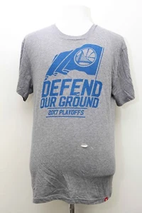 Sportiqe Apparel Large Golden State Warriors Defend Our Ground 2017 Playoffs Tee - Picture 1 of 6