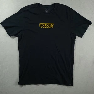 Volcom Shirt Black Short Sleeve Adult Mens Size XL Cotton Faded Casual - Picture 1 of 9
