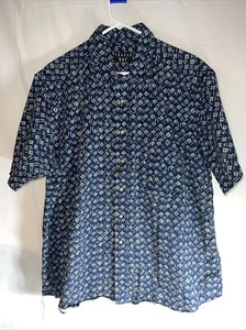 Trader Bay Men’s Size XL Button Up Shirt Hawaiian Shirt Blue/Green - Picture 1 of 9