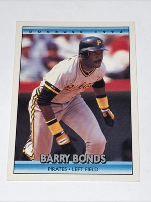 Tarjeta coleccionable de béisbol 1992 Donruss - #243 Barry Bonds Pittsburgh Pirates Foto 1 de 2