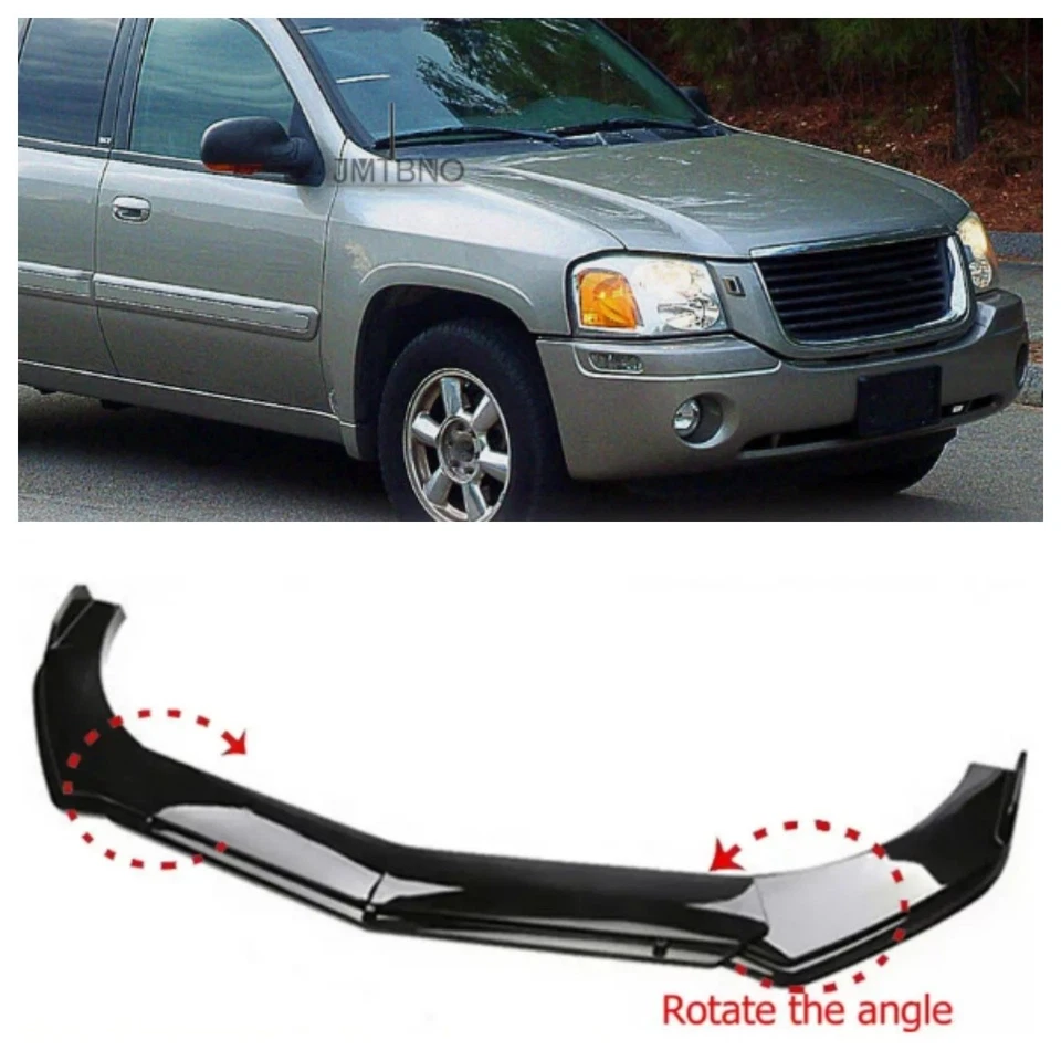 For GMC YUKON & ENVOY 2000-15 Black Front Bumper Lip Splitter Spoiler Lower Chin Foto 1 de 4