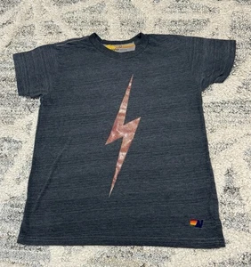 AVIATOR NATION Kids T Shirt Size 12 Glitter Bolt T Shirt - Picture 1 of 7
