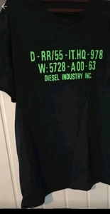 Diesel Men's Black T Shirt Size Large - Picture 1 of 3