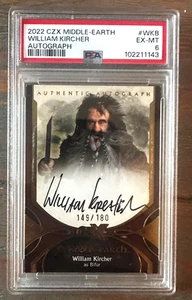 2022 Cryptozoic CZX Middle-Earth Auto #WKB William Kircher Auto PSA 6 - Picture 1 of 3