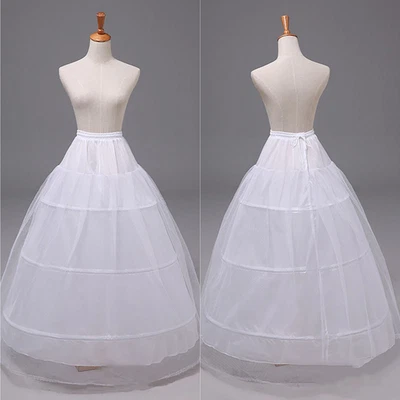 Mujeres Enagua Crinolina Falda Interior para Boda Vestido de Baile Tutú Tul Falda Sin Mangas Foto 1 de 4