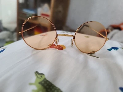 Gafas de disfraz vintage con marco de cobre John Lennon Ozzy Osbourne Foto 1 de 3