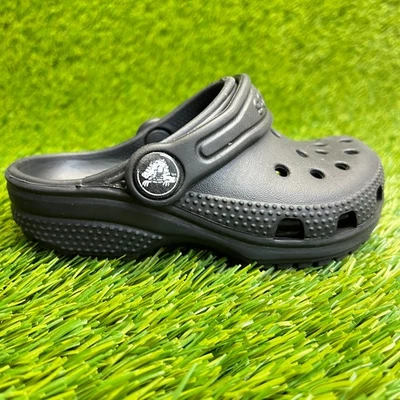 Crocs Classic Clog Toddler Size 7C Black Beach Walking Outdoor Slip On Sandals - Image 1 of 4