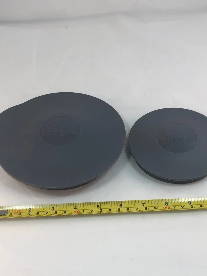 Envío rápido (Preparación Ninja Master) REEMPLAZO tapas de cuenco cubiertas x2 usado en excelente estado juego de dos Foto 1 de 4