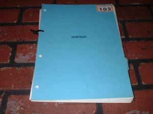 GENUINE HONDA VFR750 F FACTORY & DEALERS WORKSHOP MANUAL.FREE U.K. POST. - Picture 1 of 2