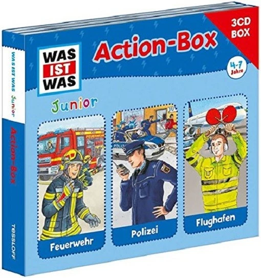 WAS IST WAS JUNIOR - ACTION BOX 3 CD NEU  - Bild 1 von 1