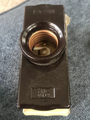 Pass & Seymour -#666 Surfex Line KEYLESS RECEPTACLE -  New Vintage Stock - Image 1 of 4