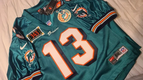 Dan Marino 1999 Miami Dolphins Nike Retirement Last Season Authentic Jersey Sz52 Cover