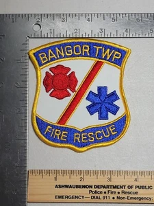 Parche del Departamento de Bomberos H1b Michigan Bay Condado de Bangor Twp Municipio Rescate - Imagen 1 de 2