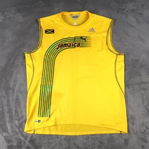 Vintage 2005 Olympic Jamaica Adidas Puma Jersey Singlet Track Field M Usain Bolt - Picture 1 of 17