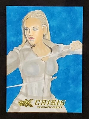 Cryptozoic Czx Crisis Sur Infinite Earths Blanc Canarie 1/1 Croquis Scott - Photo 1/3