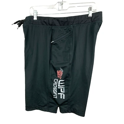 HYLETE Black Crossfit Above Knee 10" Shorts Mens XL Zip Pockets DIY (Hole) - Image 1 of 4