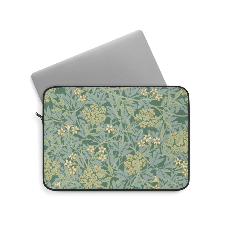 De colección Verde Floral Patrón William Morris - Funda para Laptop - Estuche para Computadora Foto 1 de 1