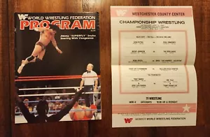 WWF Program #113 with Match Card Jimmy Snuka White Plains NY June 1984 - Picture 1 of 15