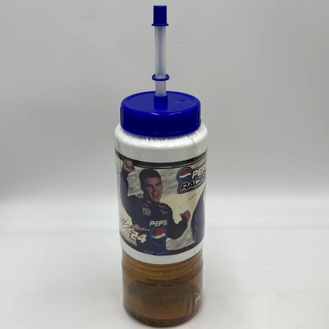NASCAR Jeff Gordon #24 Pepsi Bottle Container with 1:64 Die-Cast Car Cover