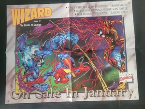 SPIDER-MAN VENOM CARNAGE WIZARD #18 PROMO POSTER 1992 MARVEL 22x17 NEW UNUSED - Picture 1 of 1