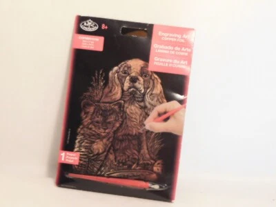 Royal Langnickel Copper Foit Engraving Art Kit 5 inch x 7 inch Kitten and Puppy - image 1 of 3