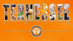 Impresión de placa de identificación de fútbol americano Tennessee Volunteers - Imagen 1 de 1