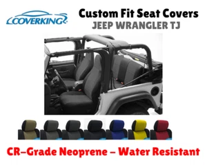 Fundas de asiento de neopreno de ajuste personalizado para Jeep Wrangler TJ 2004 grado CR - Imagen 1 de 8
