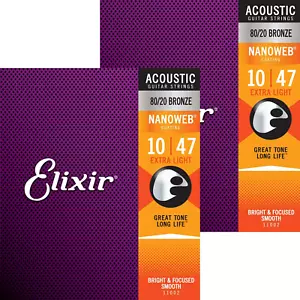 Nanoweb Extra Light Acoustic Guitar Strings 2-Pack - Picture 1 of 3