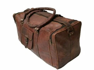 Weekender Reisetasche Sporttasche Reisegepäck Gymbag Leder Braun Vintage XL TOP - Bild 1 von 3