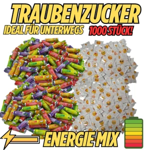 Traubenzucker | 2 Sorten - 1000 Stk. | Giveaway, Geschenk, Empfangsschale - Bild 1 von 5