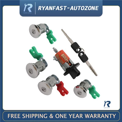 Juego de cilindro de encendido y cerradura de 4 puertas para furgoneta Ford Econoline 1997-2020 703369 Foto 1 de 4