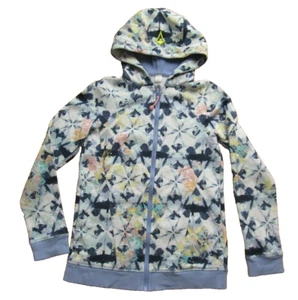 Ivivva By Lululemon Multicolor Remix Scuba Hoodie Zip Up Jacket Girls Size 12 - Picture 1 of 8