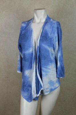 Alfani New Women's Sweater Blue Petite Size PL  Tie Dye Cardigan NWT ____ B6F2 - Image 1 of 4