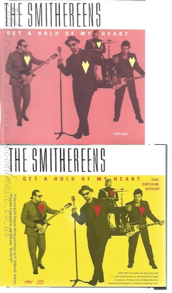 CD--THE SMITHEREENS--GET A HOLD OF MY HEART--PROMO - Bild 1 von 1
