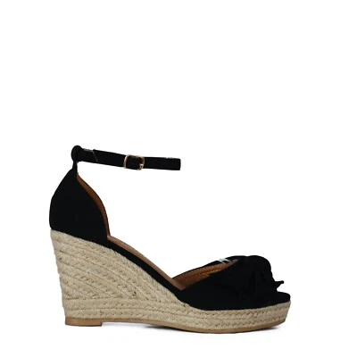 Sandalias para Mujer con Plataforma Y Cuña de Yute estilo Alpargata Verano  - Imagen 1 de 4