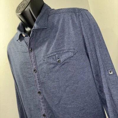 Tommy Bahama Button Up Blue Island Modern Fit Long Sleeve Soft Tencel Mens XL - Image 1 of 4