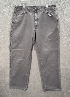 Dickies Pants Mens 36x30 Gray Duck Canvas Workwear Grunge Skater Chore Barn * - Image 1 of 4