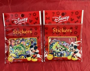 Disney Foil Stickers Mickey Mouse Vintage 2 Bags 100 Pieces Per Bag - Picture 1 of 2