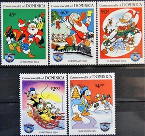 DOMINICA 1984 894-98 Disney Dibujos Animados Navidad Navidad Religión Mickey MNH - Imagen 1 de 1