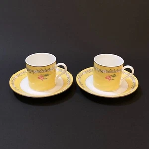 Tiffany & Co. Pink Tulip Demitasse Cup & Saucer 2pcs Set Authentic Unused No Box - Picture 1 of 11