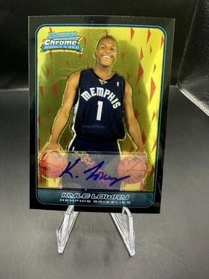 2006 Bowman Chrome #136 Kyle Lowry Grizzlies RC Rookie AUTO - Imagem 1 de 2
