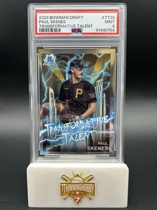 2023 BOWMAN DRAFT #TT-20 PAUL SKENES TRANSFORMATIVE TALENT PSA 9 - Picture 1 of 2