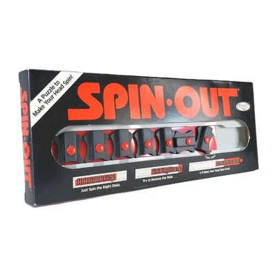 SPIN OUT Vintage Puzzle Brain Teaser Game 1987 ▪︎ Binary Arts ThinkFun  - Image 1 of 4