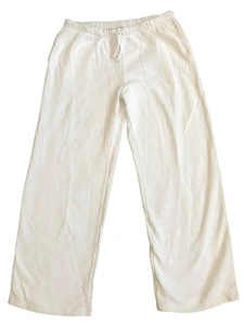 Pantalones de salón H&M Divided acampanados para mujer talla grande blanco con cordón nuevos con etiquetas - Imagen 1 de 10